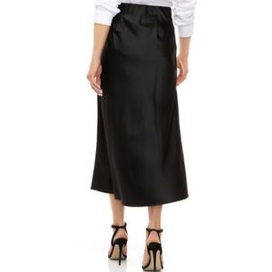 Women’s Satin Midi Black Skirt by THE LIMITED